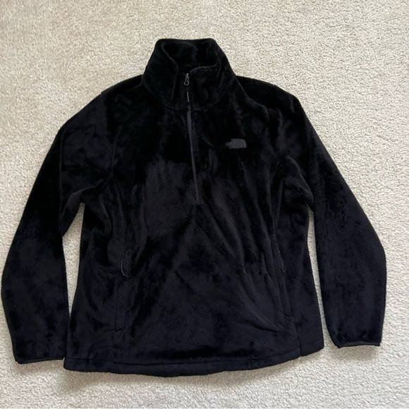 The North Face Osito 1/4 Zip Fleece Jacket Sweater Black Pullover Sz XL NF0A3XBC - Picture 4 of 16